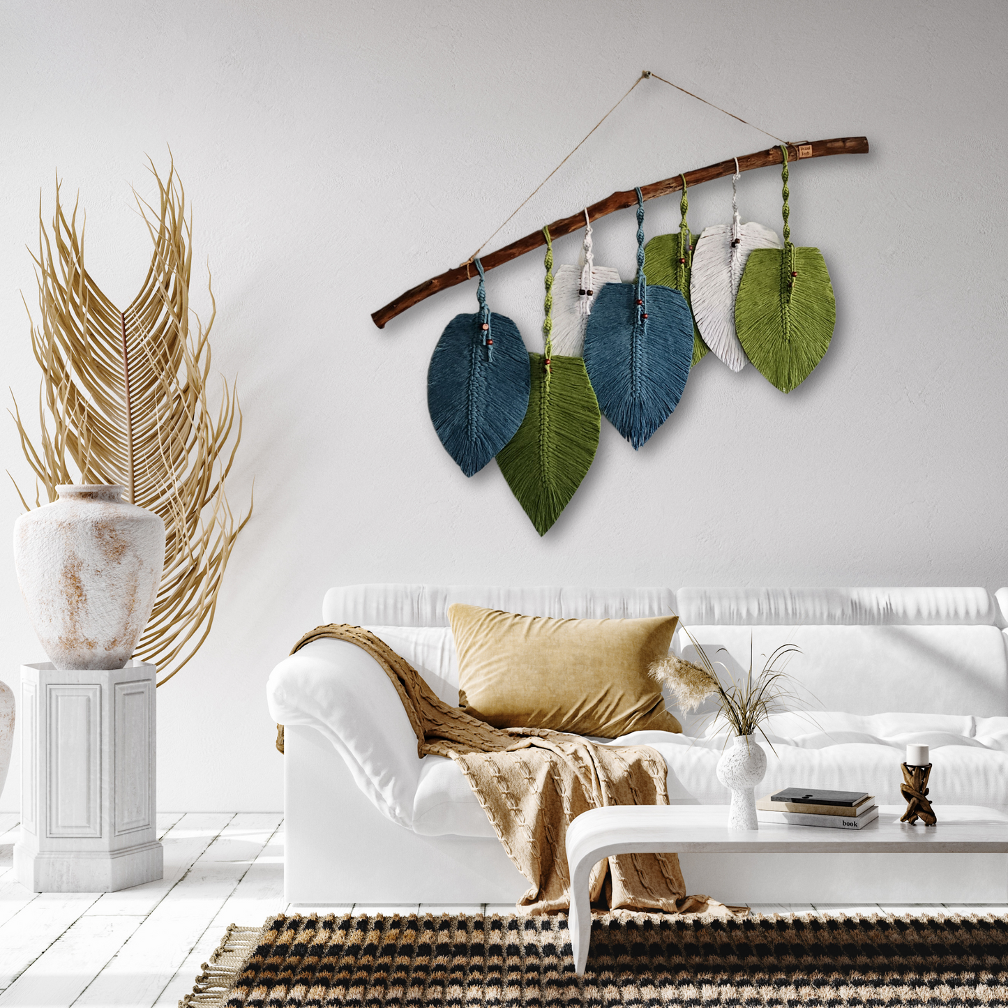 Macrame 7 Leaves Wall Tapestry