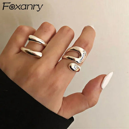 Statement 925 Stamp Rings