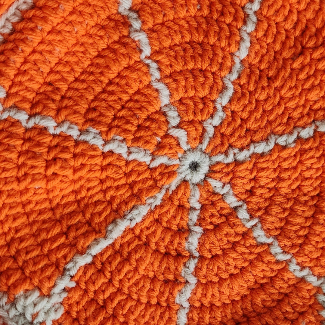 Orange Retro Crochet Purse