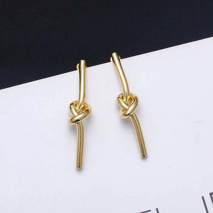 Simple Knots Geometric Earrings