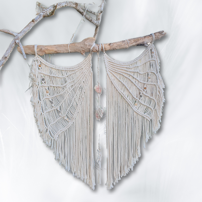 Macrame Large Wings, Wall Tapestry