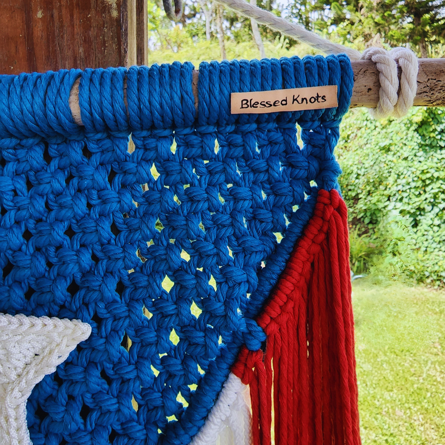 Macrame Flag, Puerto Rico