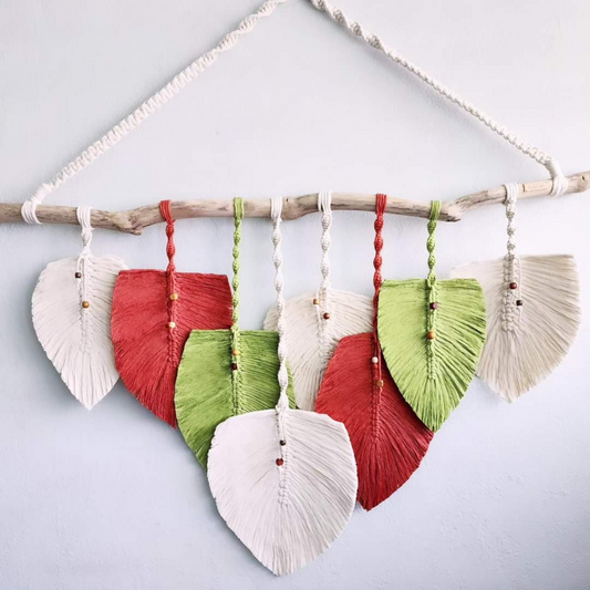 Macrame Leaves Tapestry