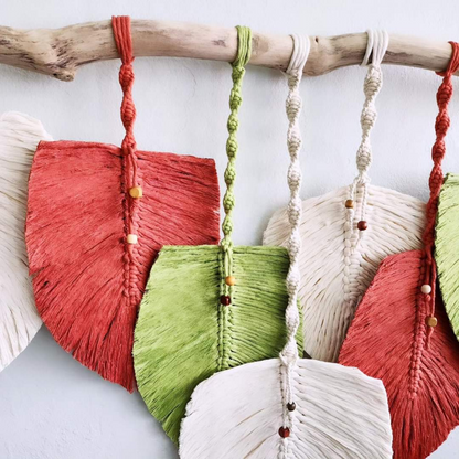 Macrame Leaves Tapestry