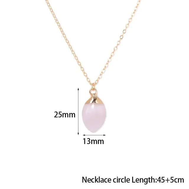 Rose Quartz Pendant Necklaces