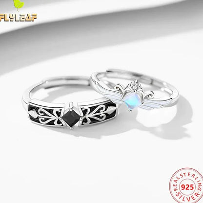 Knight Guardian Princess Crown Couple Rings