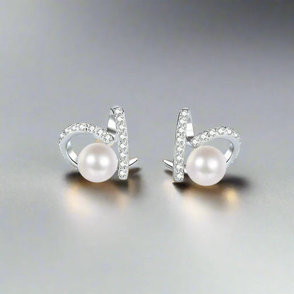 Freshwater Pearl Engagement Stud Earring