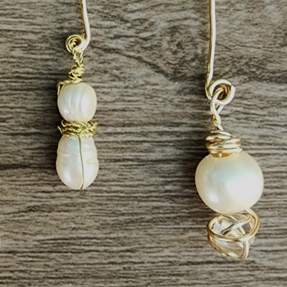 Freshwater Pearl Twist Earrings