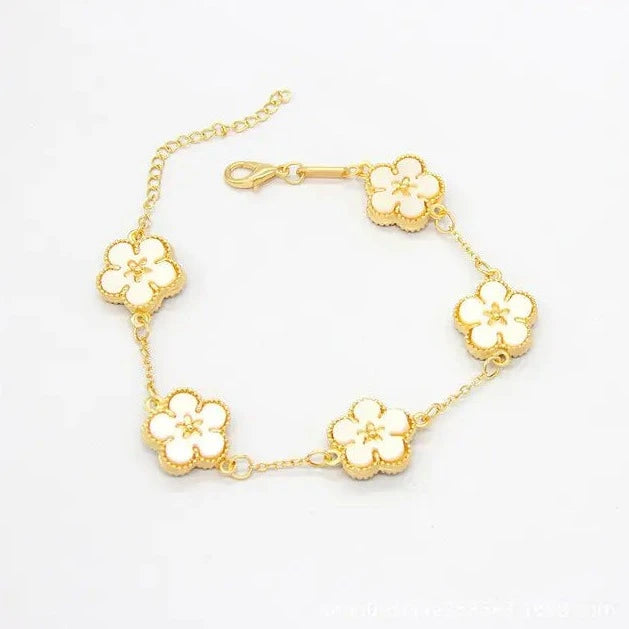 18k Gold Plating Flower Bracelets