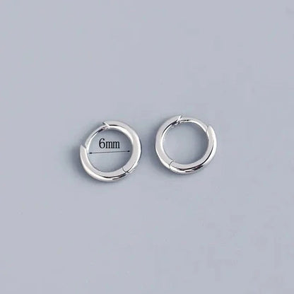 Stainless Steel Minimalist Huggie Hoop Earrings