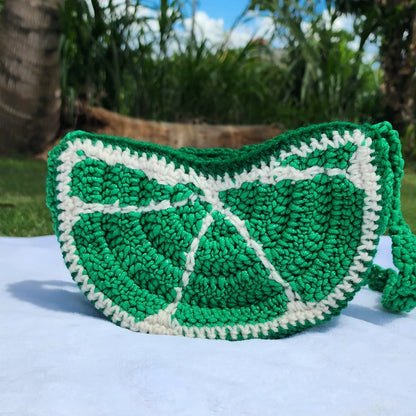 Retro Style Lime Wedge Purse