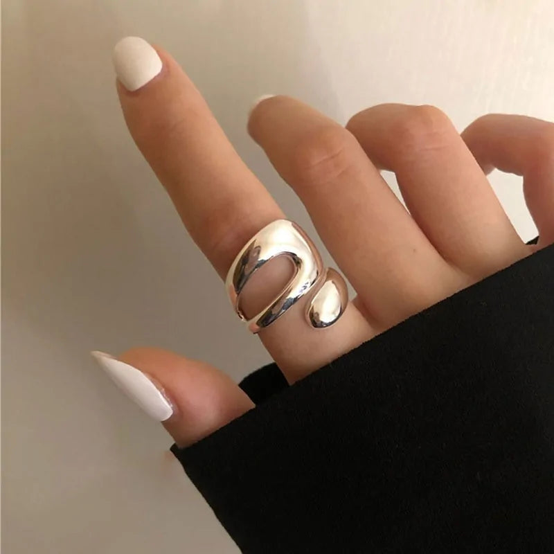 Statement 925 Stamp Rings