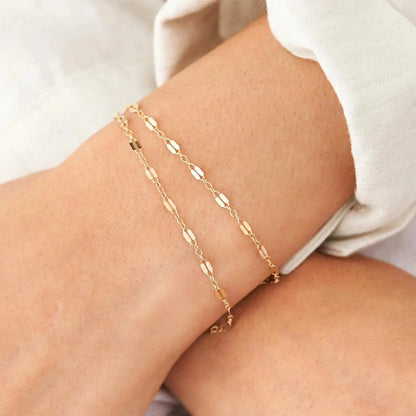 Adjustable Gold Stainless Steel Bracelets for Women