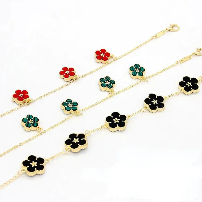 18k Gold Plating Flower Bracelets