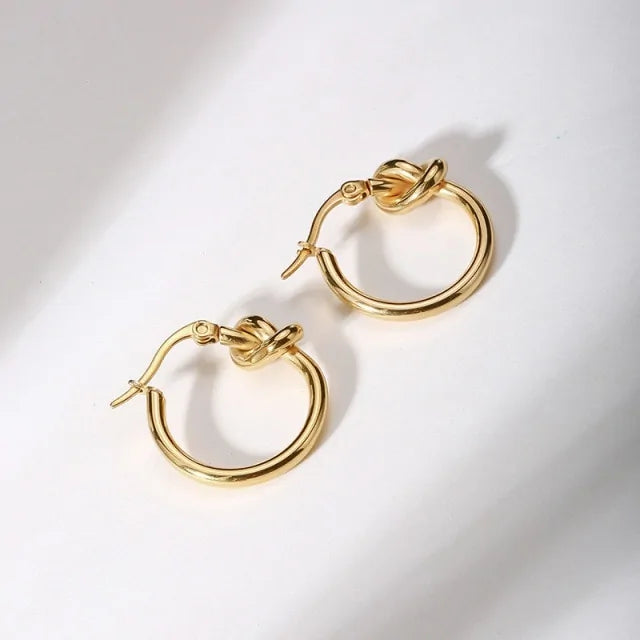 Simple Knots Geometric Earrings