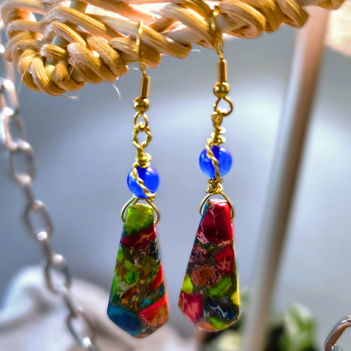 Natural Volcanic Fusion Earrings