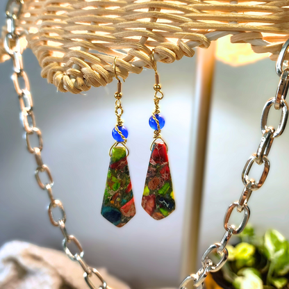 Natural Volcanic Fusion Earrings