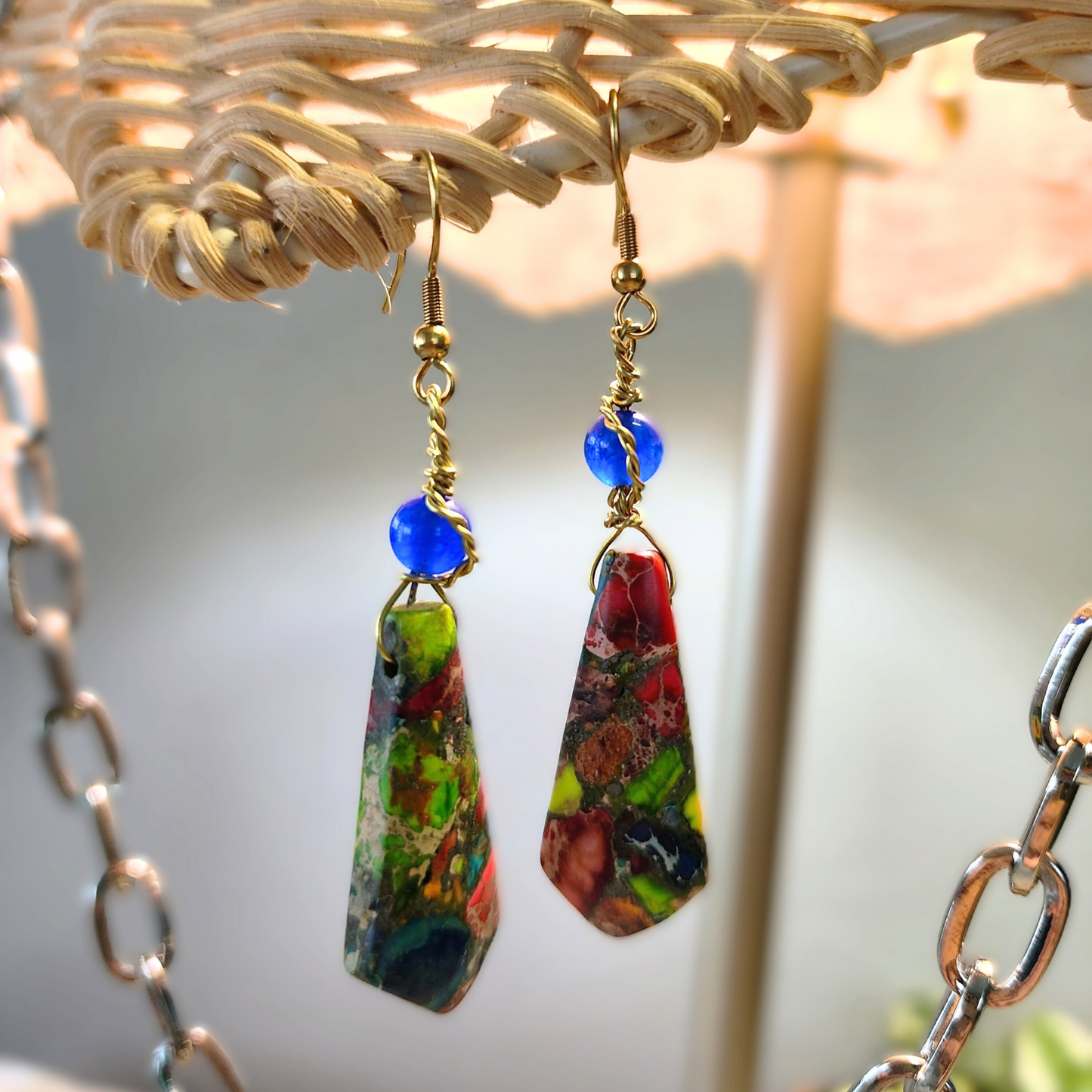 Natural Volcanic Fusion Earrings