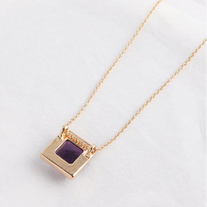 Square Drop Necklace