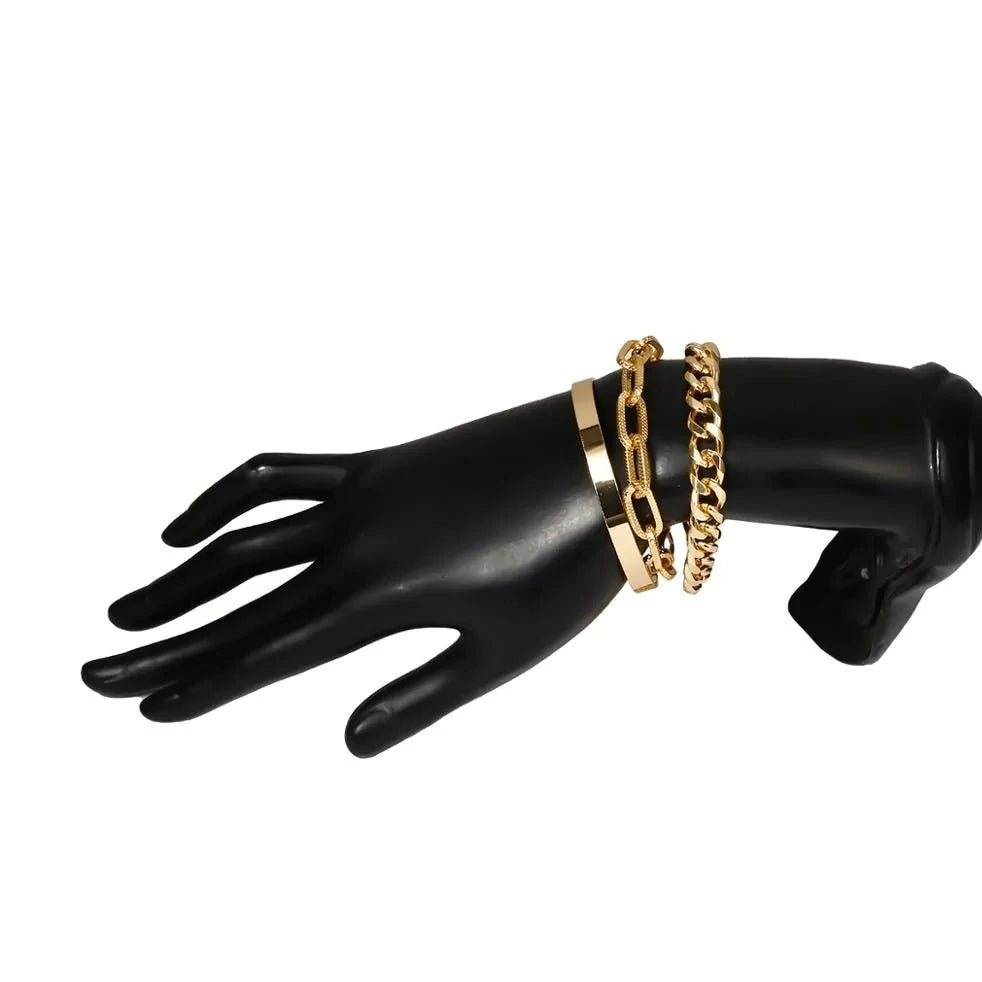 Snake Chain Bracelets Set for Women