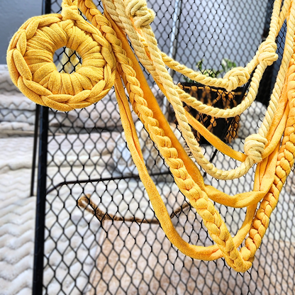 Sunrise Statement Crochet & Macramé Necklace