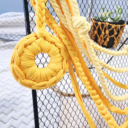 Sunrise Statement Crochet & Macramé Necklace