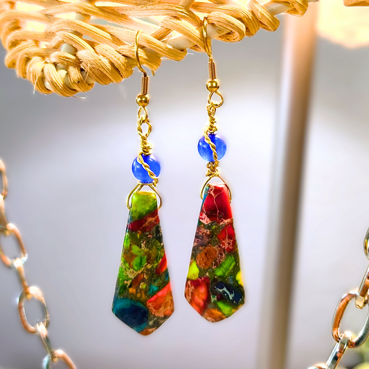 Natural Volcanic Fusion Earrings