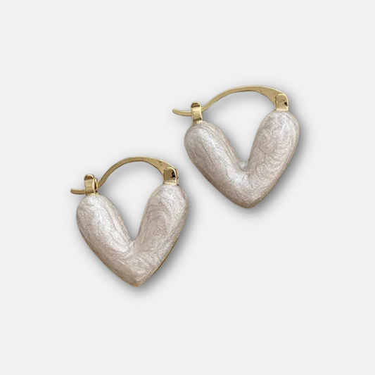 Bilandi Trendy Jewelry Shiny Heart Earrings