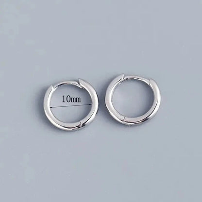 Stainless Steel Minimalist Huggie Hoop Earrings