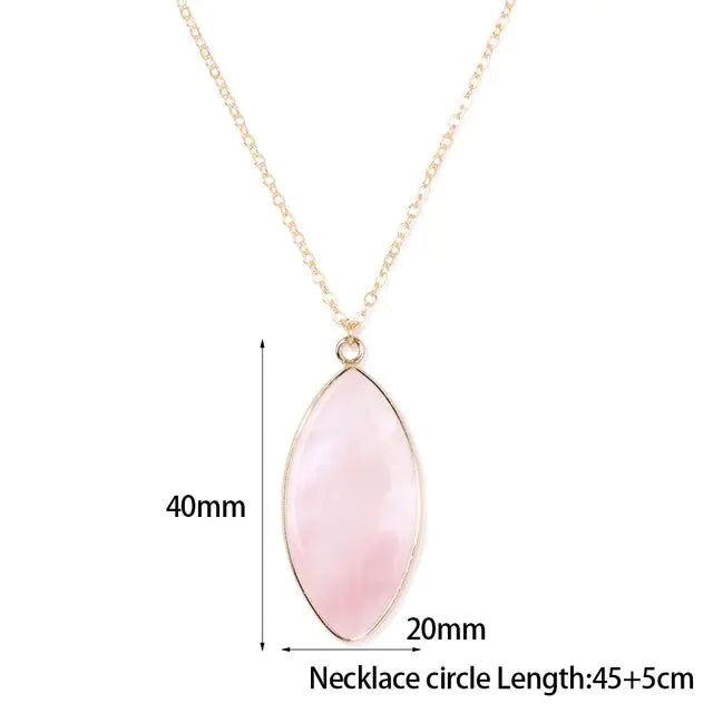 Rose Quartz Pendant Necklaces