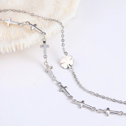 Foot Chain/ Anklet Four Leaf Clover