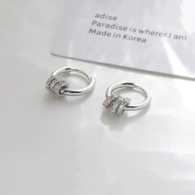 Stainless Steel Minimalist Huggie Hoop Earrings