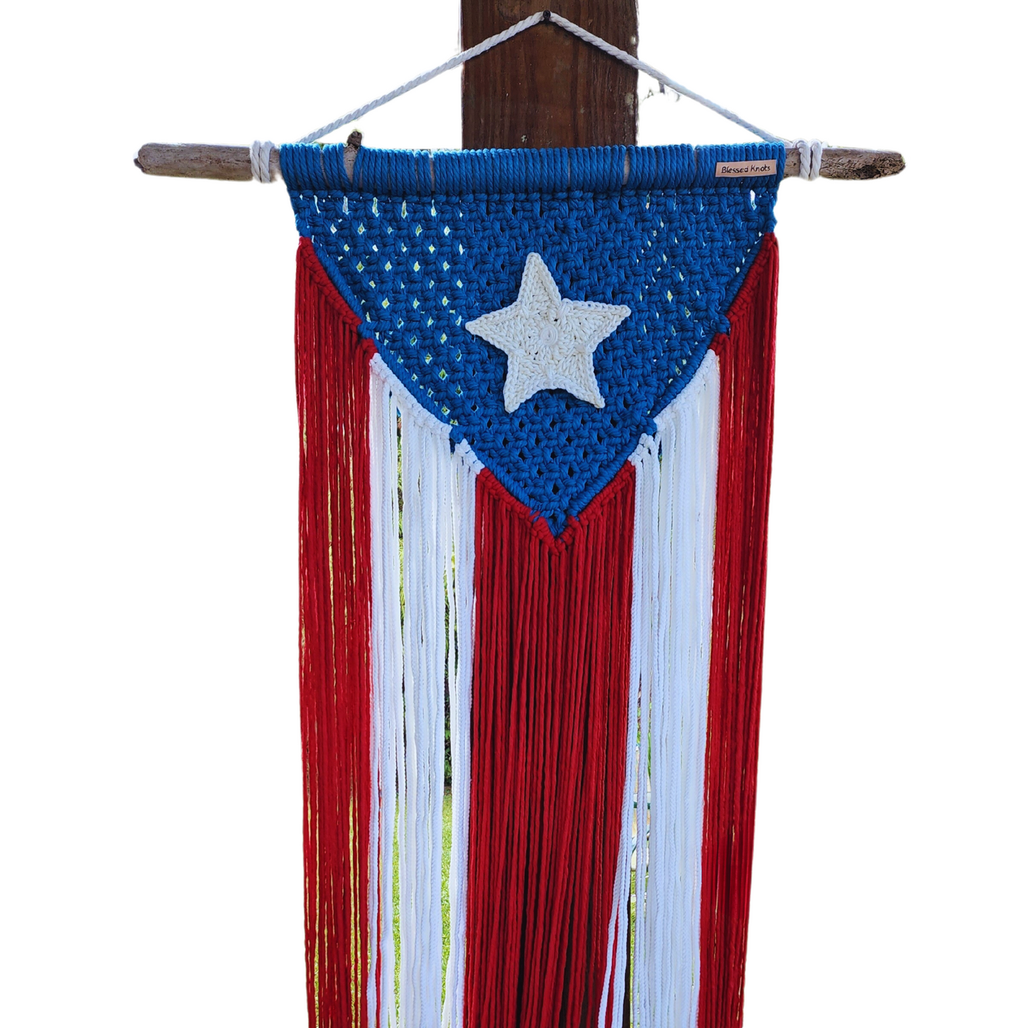 Macrame Flag, Puerto Rico