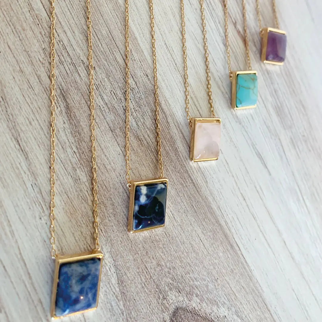 Square Drop Necklace