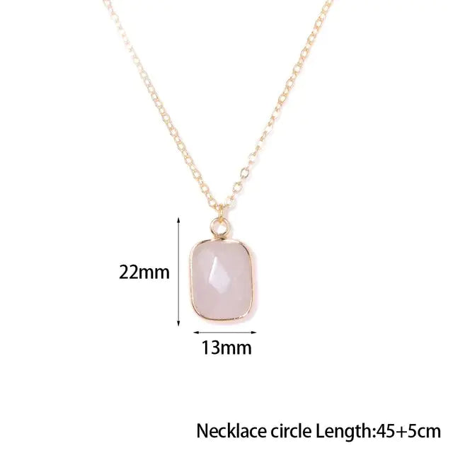 Rose Quartz Pendant Necklaces