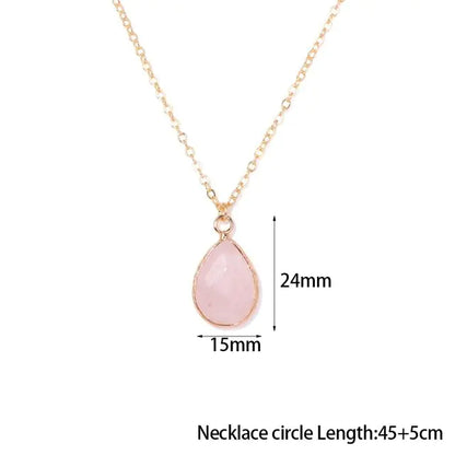 Rose Quartz Pendant Necklaces