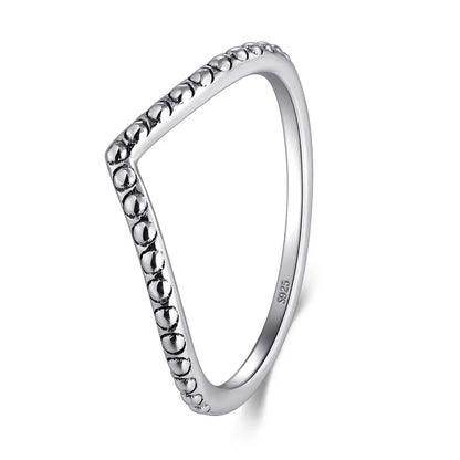 Modian 925 Sterling Silver Stackable CZ Rings: Fashion Jewelry