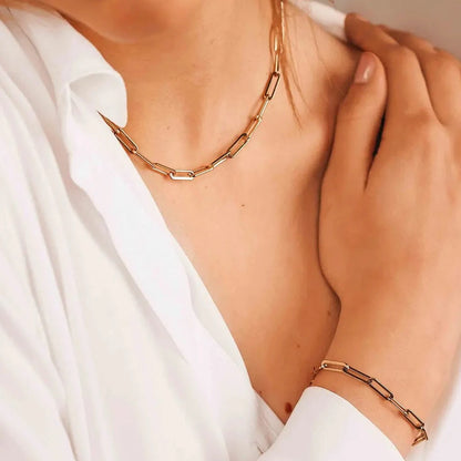 Paperclip Link Chain Necklace