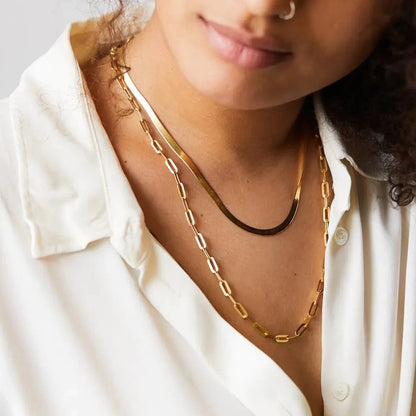 Paperclip Link Chain Necklace