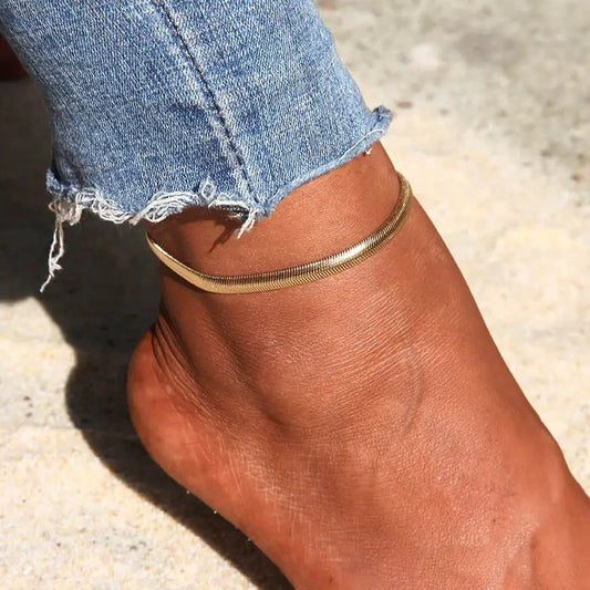 Stainless Steel Chain Leg Bracelets