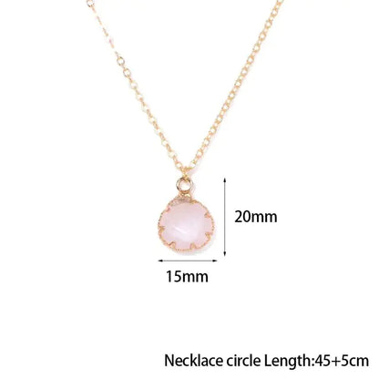 Rose Quartz Pendant Necklaces